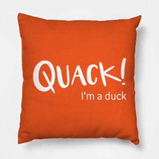 Quack! I'm a Duck Pillow