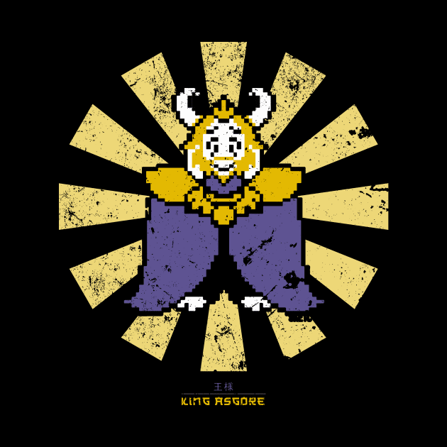 King Asgore Retro Japanese Undertale by Nova5