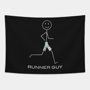 Funny Mens Running Design Tapestry