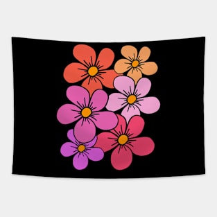 colorful blooming flower, blooms, floral pattern Tapestry