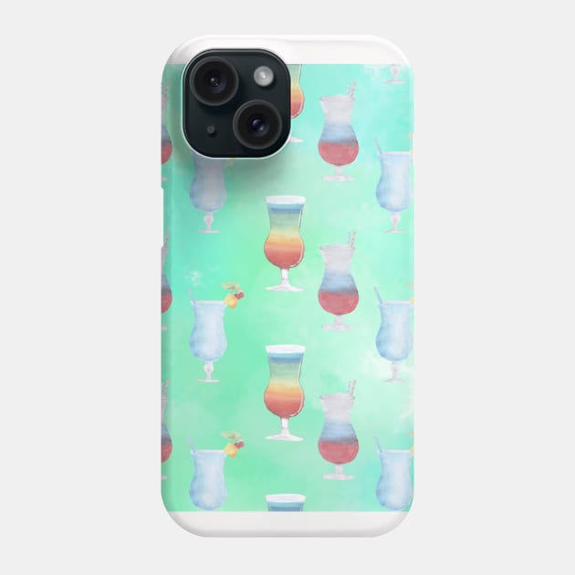 Cocktail Hour Neck Gator Frozen Beverages Cocktails Phone Case by DANPUBLIC