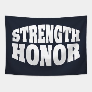 STRENGTH AND HONOR Tapestry