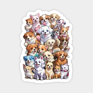 Happy Dogs Memory Photo Magnet