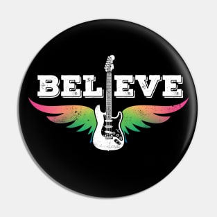 Believe Colorful Guitar Wings S-Style Electric Guitar Pin