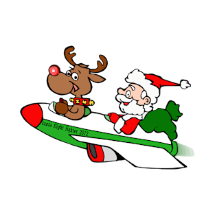 Santa Flight Fighter T-Shirt