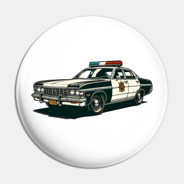 Police car Pin by Vehicles-Art