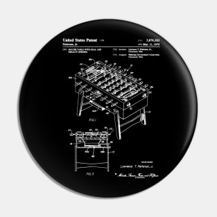 Football Table Patent White Pin