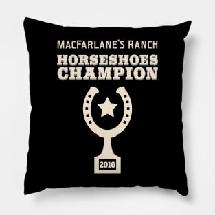 MacFarlane's Ranch Horseshoes Champion 2010 Pillow