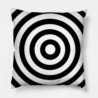 Black Transparent Circles Pillow