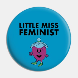 Little Miss Feminist Pin