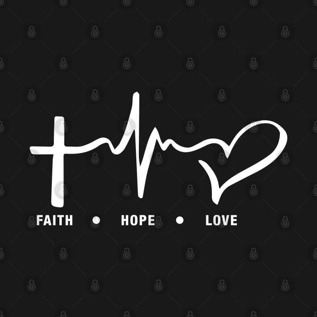 Faith, hope and love by Litho