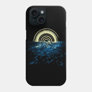 Moon and sea Phone Case