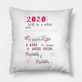 New Year Resolution Pillow