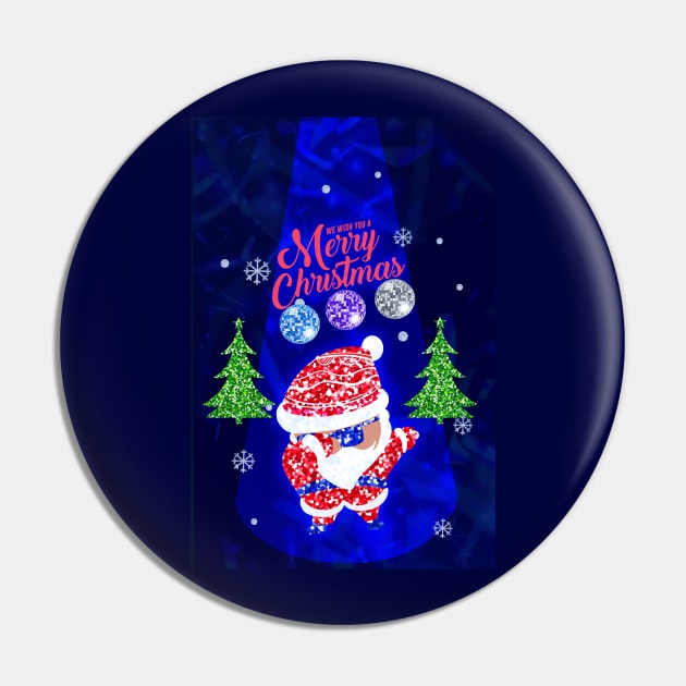 Sequin Santa Claus Dabbing Through The Snow, Christmas 2022 Pin by i am Cuta