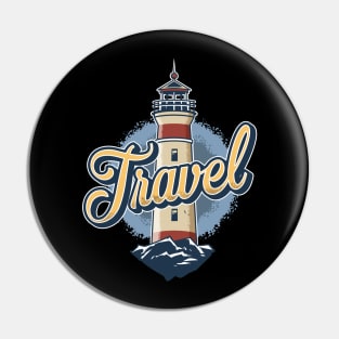 Lighthouse at Sunset Pin