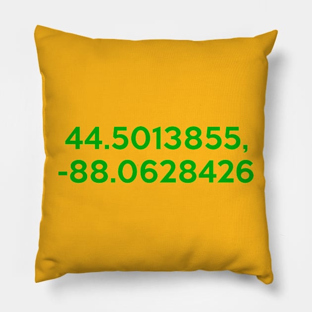 Lambeau Field Pillow by Yankeeseki