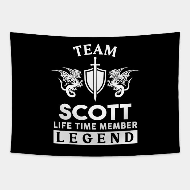 Scott Name T Shirt - Scott Life Time Member Legend Gift Item Tee Tapestry by unendurableslemp118