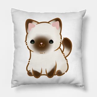 Cute Siamese Cat Pillow