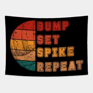 Vintage Bump Set Spike Volleyball Tapestry