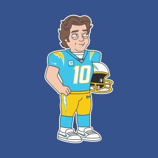 Justin Herbert Chargers Cartoon T-Shirt