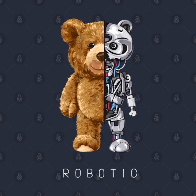 The bear design "Robotic" by Art Cloth Studio