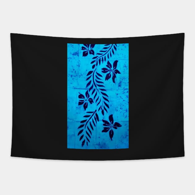 Blue Batik Tapestry by ZionFashion