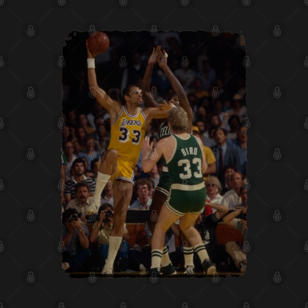 Kareem Abdul Jabbar vs Larry Bird NBA Finals 1985 by Milu Milu