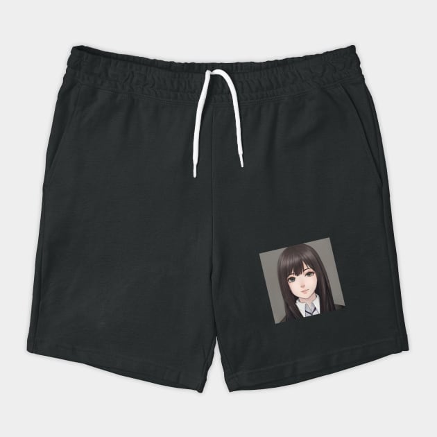 Black Hair Cute Anime High School Pretty Girl by animegirlnft