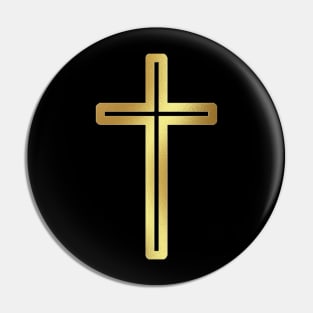 Golden Cross logo Pin