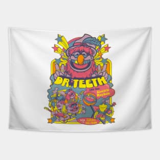 Vintage Dr. Teeth X Electric Mayhem Rainbows Tapestry