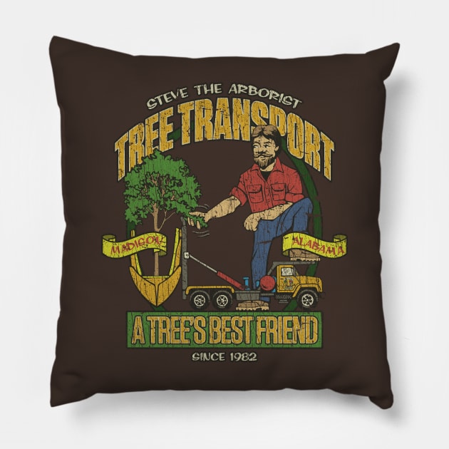 Steve The Arborist Tree Transport 1982 Pillow by JCD666