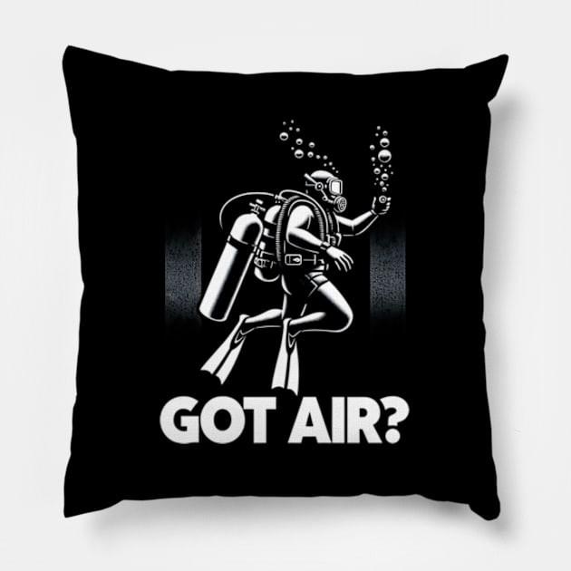 Got Air Diving ny s Pillow by Ro Go Dan