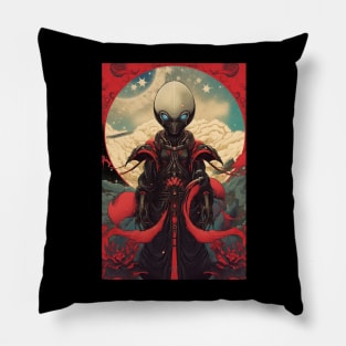 Samurai alien Pillow