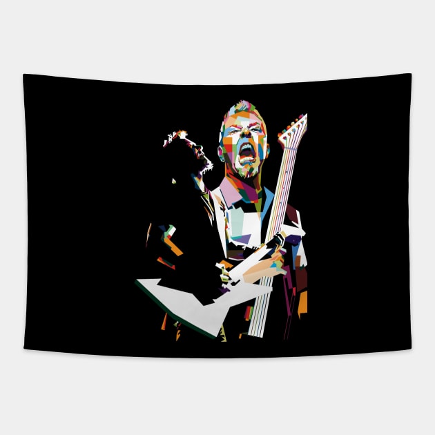 james hetfield Tapestry by pucil03