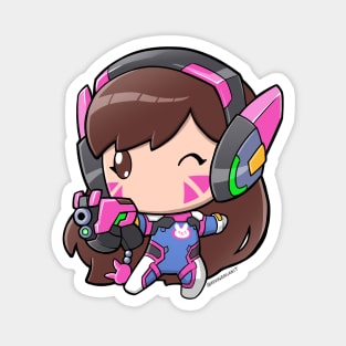 Lil Mech Pilot Gamer Magnet