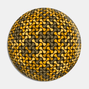 Metaballs Pattern Sphere (Gold) Pin