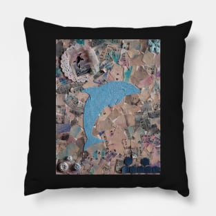 Dolphin Collage :: Sea Creatures Pillow