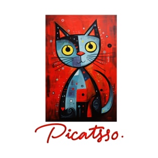 Picatsso - Artistic Feline Masterpiece for Cat and Art Lovers T-Shirt