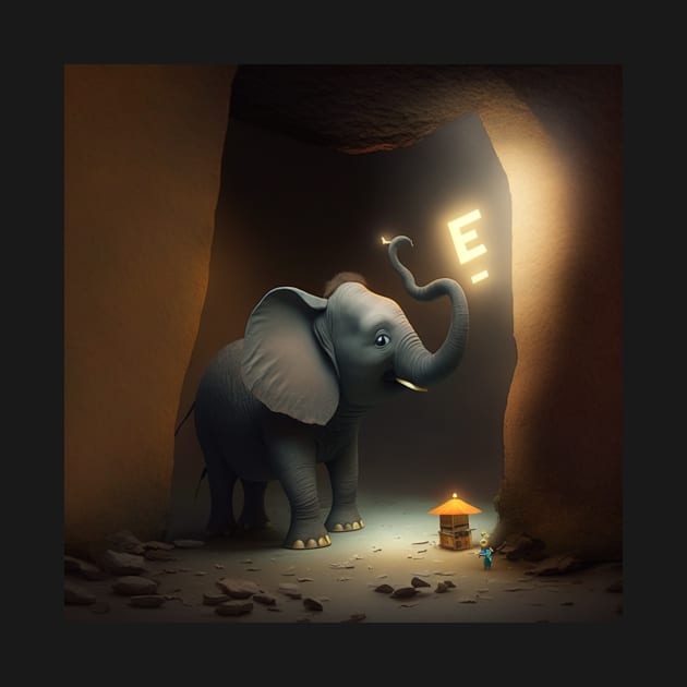 Letter E for Exploring Elephant from AdventuresOfSela by Parody-is-King