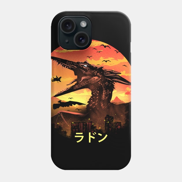 The Fire Pteranodon Phone Case by DANDINGEROZZ