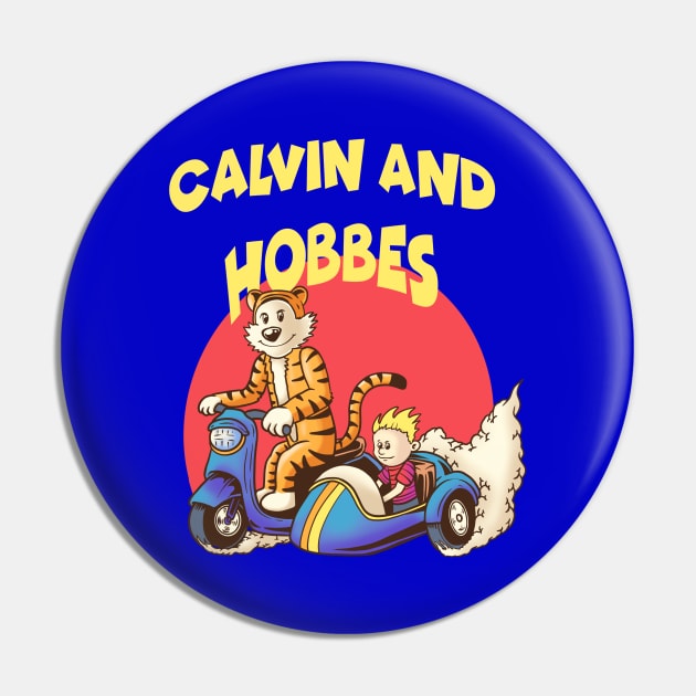 calvin and hobbes riding sidecar motorbike Pin by inhistime5783