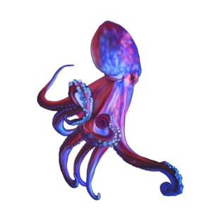 Electric blue octopus. Beautiful sea creature, Highly intelligent and beautiful too T-Shirt