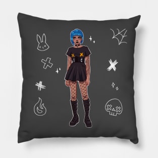 Goth Girl Pillow