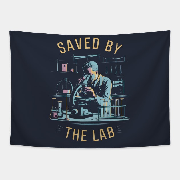 Saved by The Lab - Lab Week Celebration Tapestry by ARTSYVIBES111