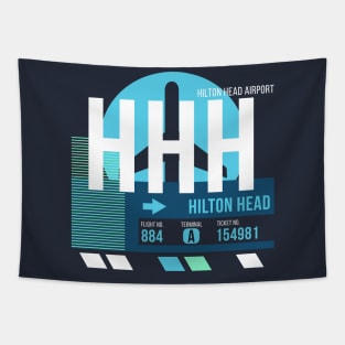 Hilton Head (HHH) Airport // Sunset Baggage Tag Tapestry