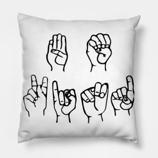 Be Kind Sign Language Shirt ASL Pillow