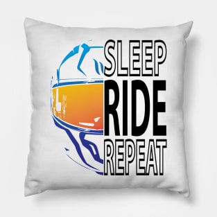 Sleep Ride Repeat Pillow