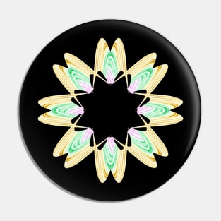 Yellow and green Star Pin