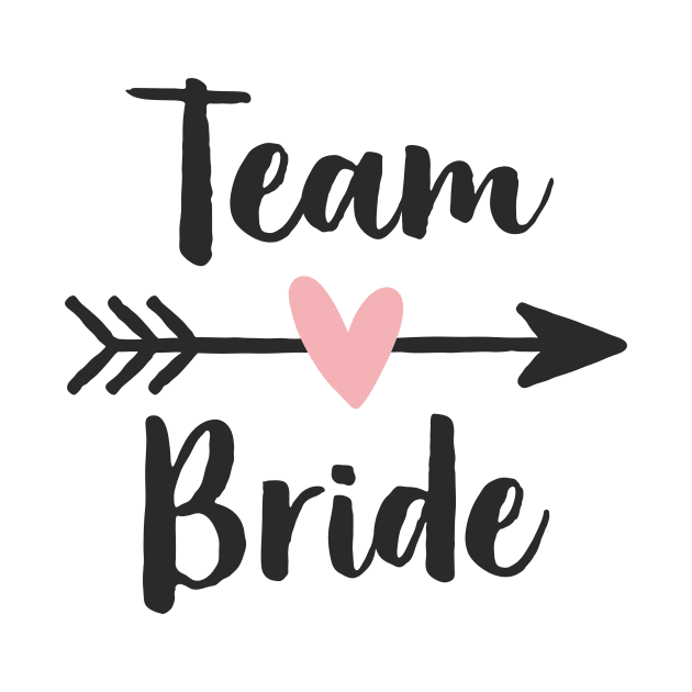 Team Bride Heart Amor Arrow Hen Party by FrauK