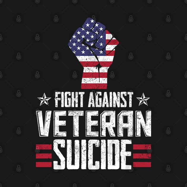 American Flag  Fight against Veteran Suicide by Caskara